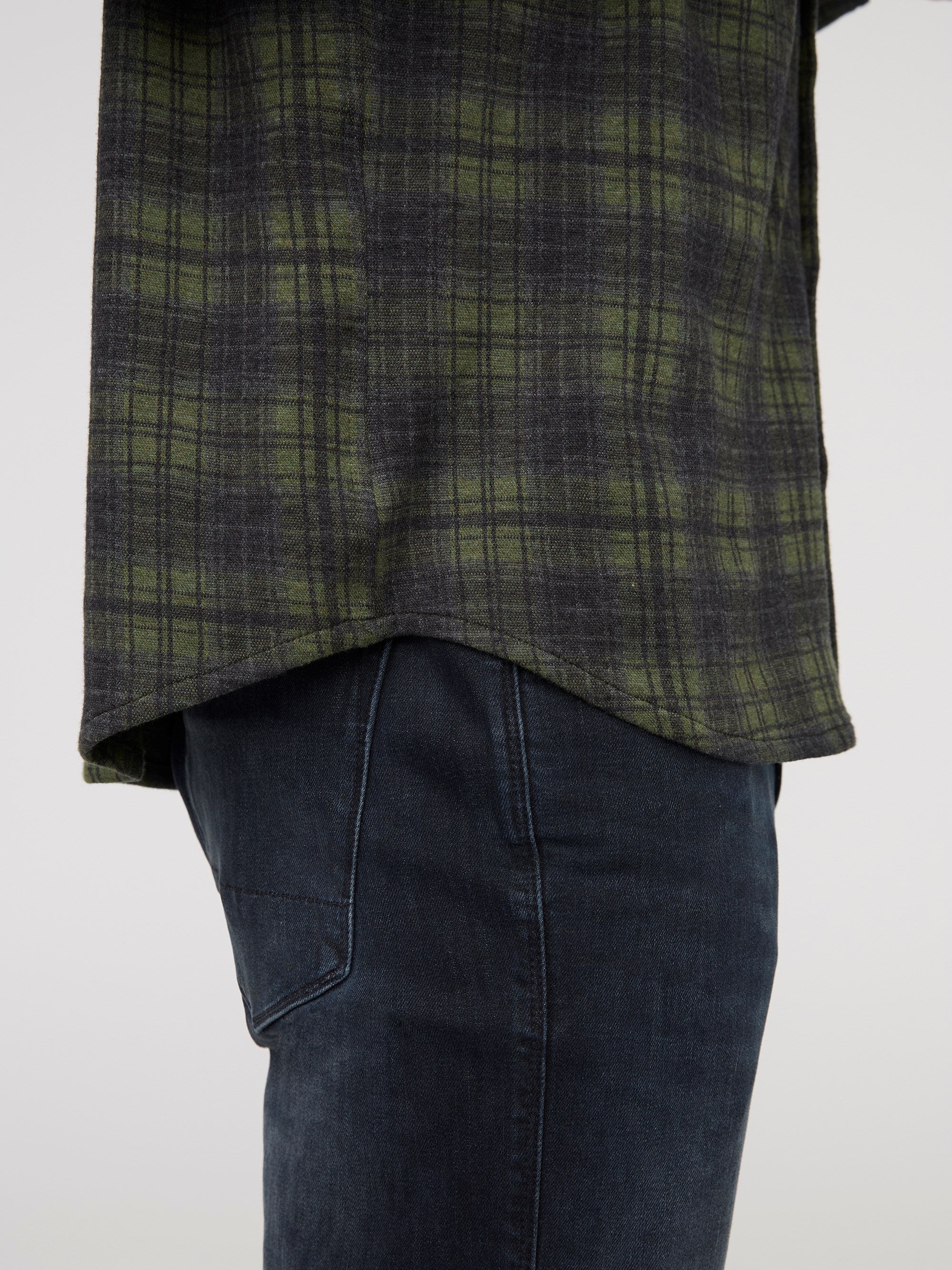 Duer Mens Heather Mauve Plaid Flannel - Image 7