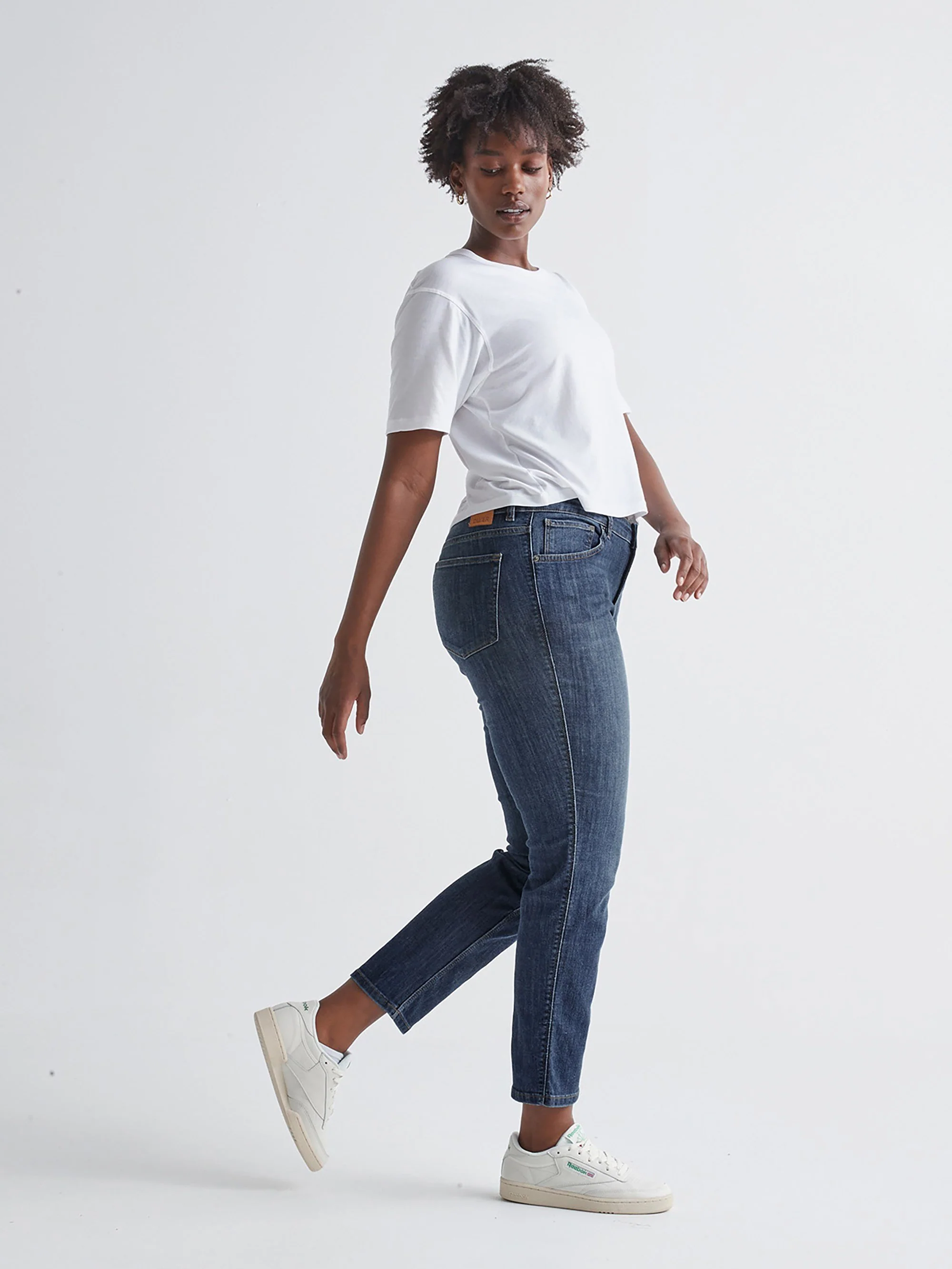 Duer Womens Performance Denim Girlfriend Pants - Image 9