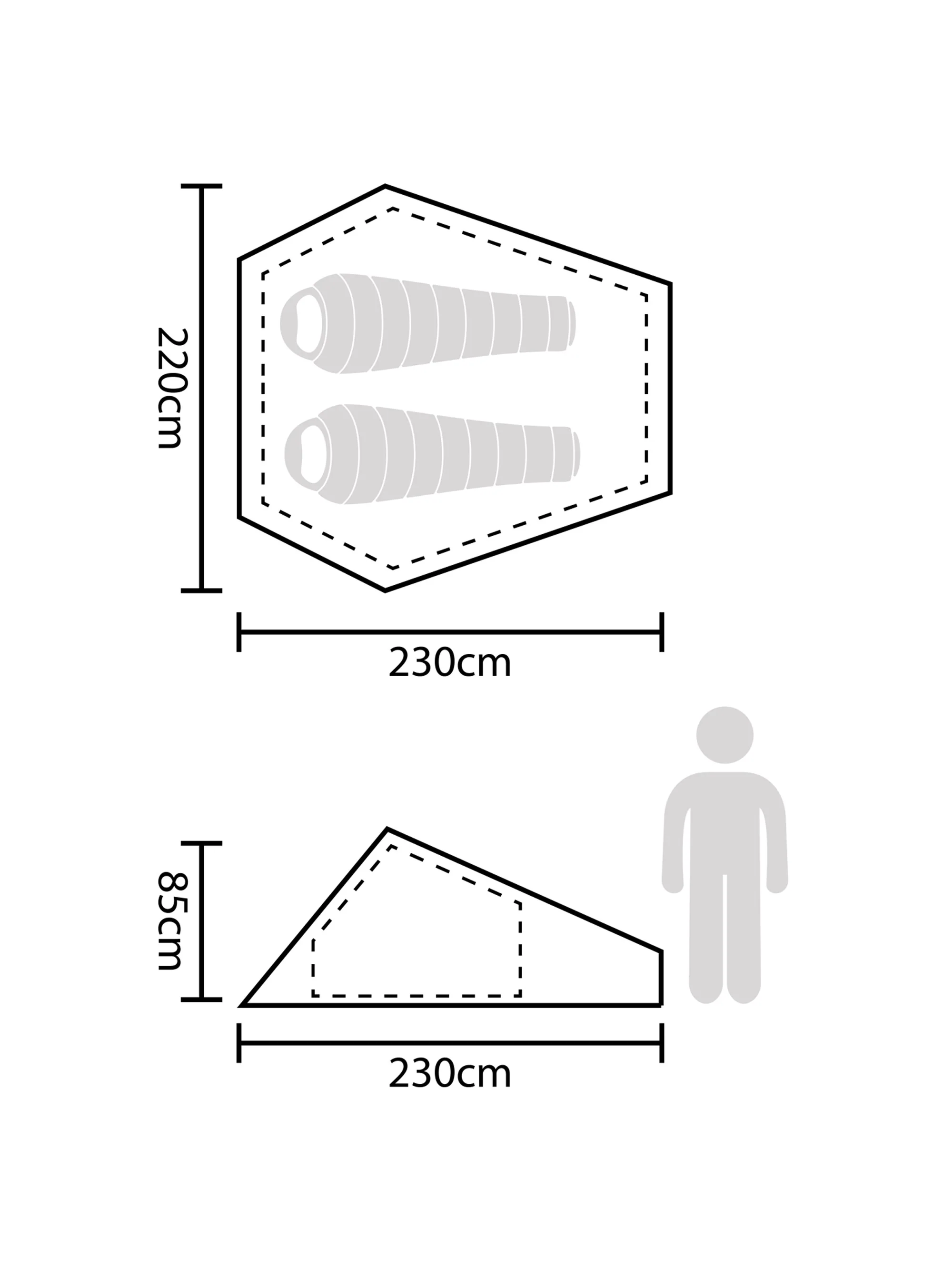 EMS Backpacker Lightweight 2 Man Tent - Image 5