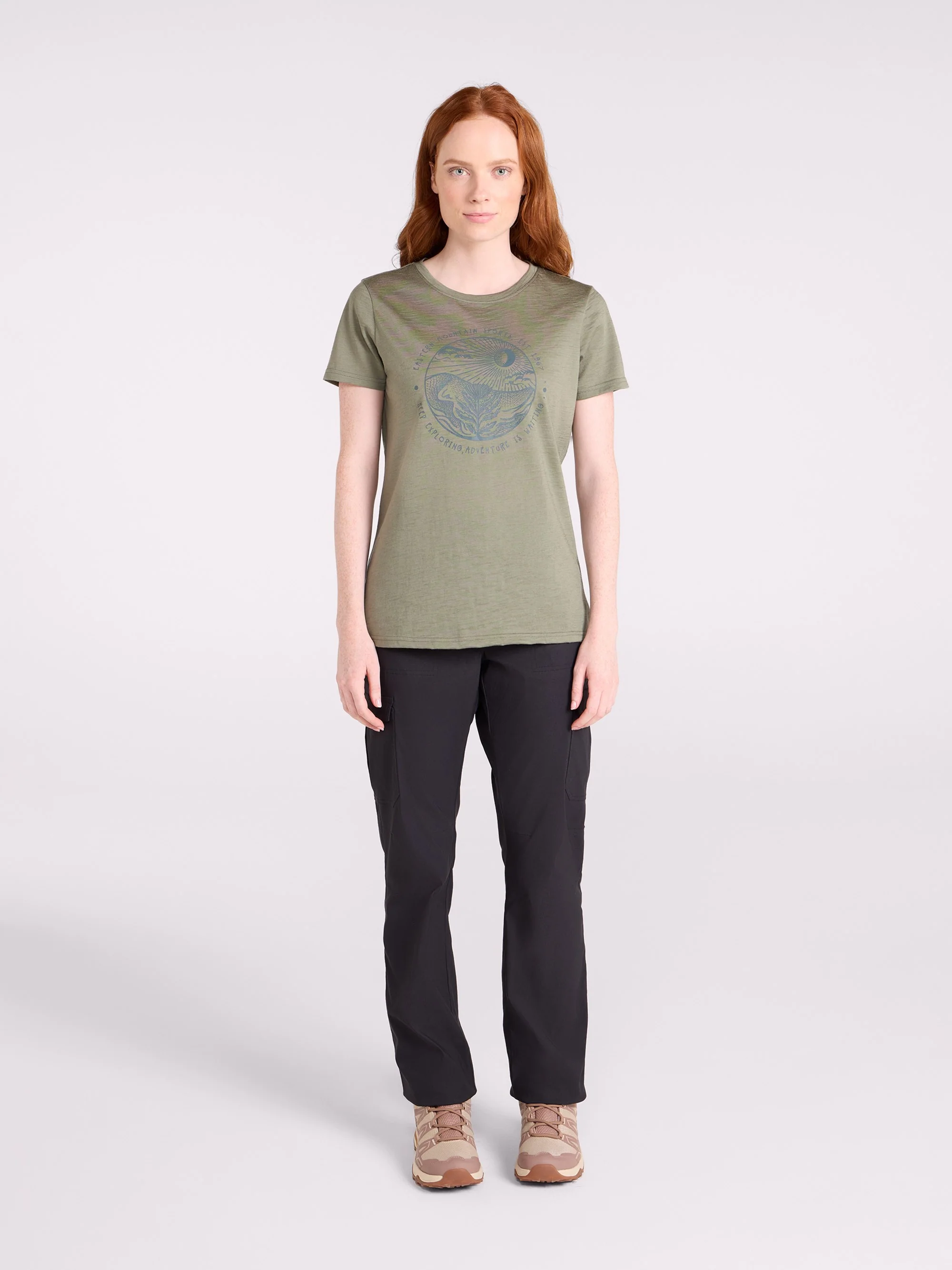EMS Quest Womens Printed Thermal Short Sleeve Top - Image 2