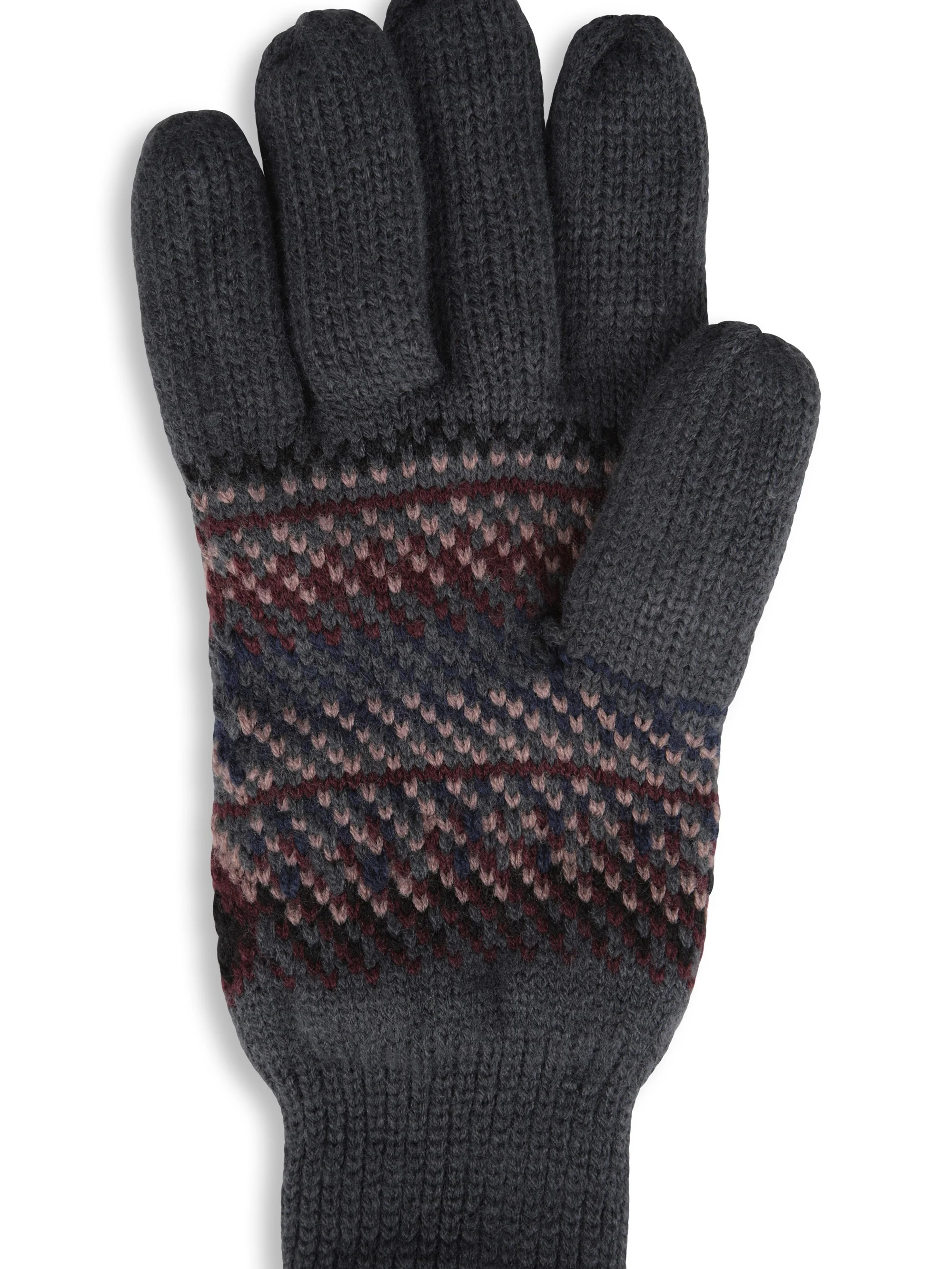 EMS Thinsulate Mens Fairisle Gloves - Image 4